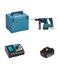 Perforateur burineur DHR243ZJ + 1 batterie BL1850B 18V 5 Ah + 1 chargeur rapide DC18RC MAKITA