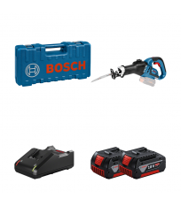 Scie sabre GSA 18V-32 + 2 batteries GBA 18V 4 Ah + 1 chargeur GAL 18V-40 BOSCH
