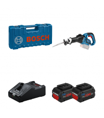Scie sabre GSA 18V-32 + 2 batteries Procore 18V 8 Ah + 1 chargeur GAL 18V-160 BOSCH