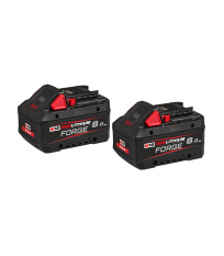 Pack de 2 batteries FORGE M18 FB8 18V 8 Ah MILWAUKEE