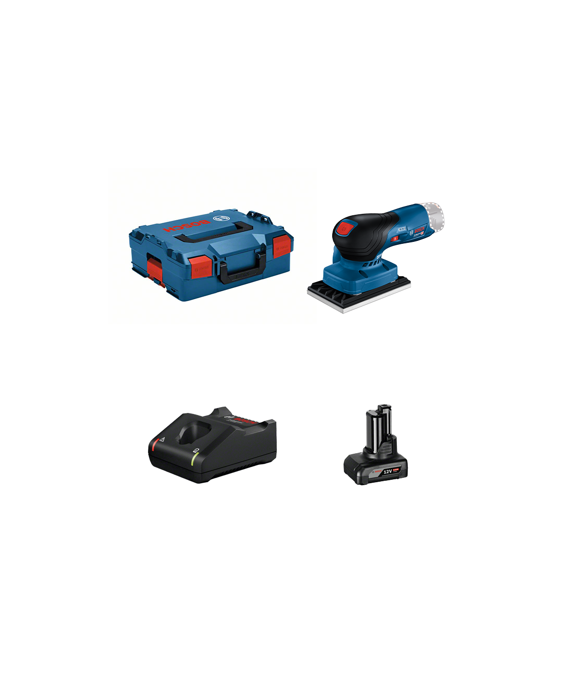 Ponceuse vibrante GSS 12V-13 + 1 batterie 12V 6 Ah + chargeur GAL 12V-40 BOSCH
