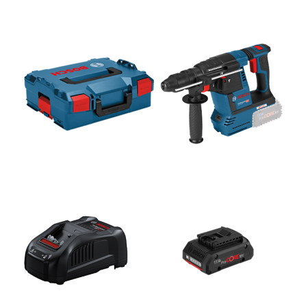 Perforateur GBH 18V-26 F + 1 batterie Procore 18V 4 Ah + 1 chargeur GAL 1880 CV BOSCH