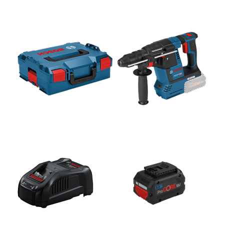 Perforateur GBH 18V-26 F + 1 batterie Procore 18V 8 Ah + 1 chargeur GAL 1880 CV BOSCH