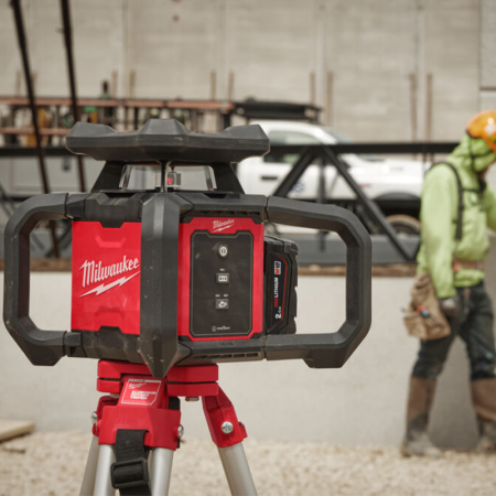 Laser rotatif ONE-KEY™ rouge horizontal 600m MILWAUKEE