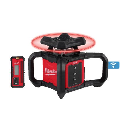 Laser rotatif ONE-KEY™ rouge horizontal 600m MILWAUKEE