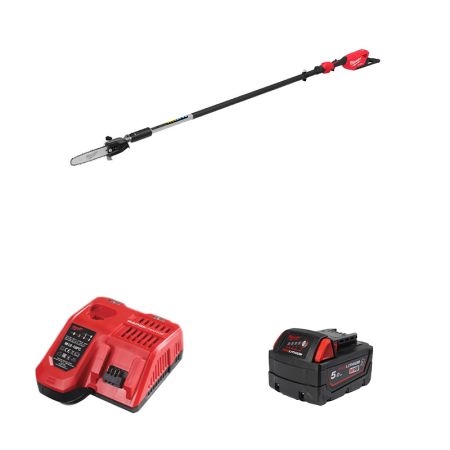 Tronçonneuse d'élagage télescopique M18 FTPS30-0 + 1 batterie 18V 5 Ah + 1 chargeur M12-18 FC MILWAUKEE
