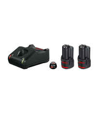 Pack 2 batteries GBA 12V 3 Ah + chargeur GAL 12V-40 BOSCH