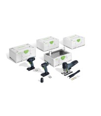 Pack visseuse à chocs TID 18 + perceusse visseuse TXS 18 + scie sauteuse PSC 420 FESTOOL