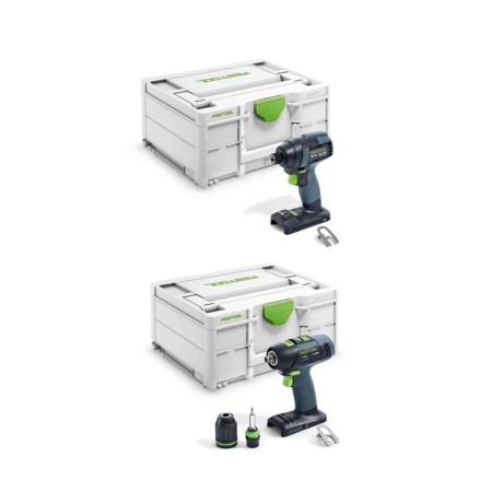 Pack visseuse à chocs TID 18 + perceuse visseuse T 18+3 FESTOOL