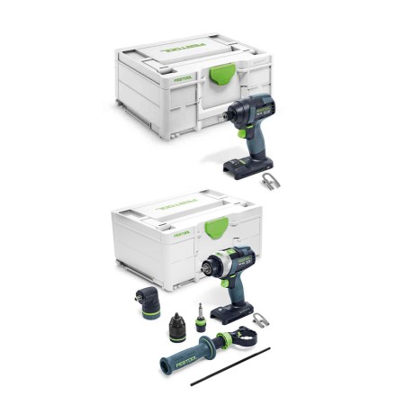 Pack visseuse à chocs TID 18 + perceuse visseuse à percussion TPC 18/4 FESTOOL