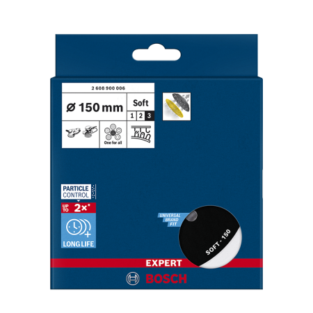 Plateau de ponçage Ø150 Multi-trous universel Souple BOSCH
