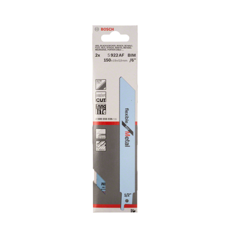 Lames de scie sabre S 922 AF Flexible for Metal BOSCH