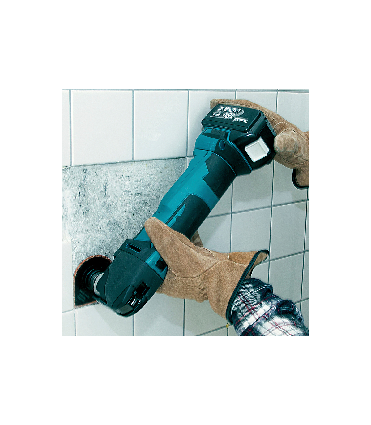 Découpeur-ponceur DTM51ZJX3 + 1 batterie BL1850B 18V 5 Ah + 1 chargeur rapide DC18RC MAKITA