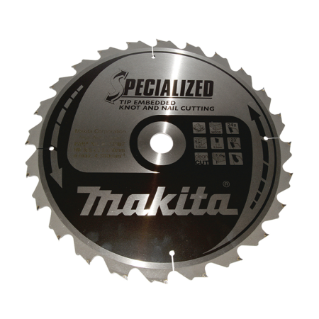 Lame carbure de scie circulaire Specialized bois Ø355 mm MAKITA