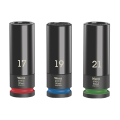 Lot de 3 douilles 1/2" 6 pans "Wheel Impaktor" WERA