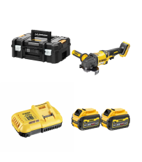 Meuleuse Ø125 mm 54V DCG418NT-XJ + 2 batteries 18/54V 6-2Ah + 1 chargeur DCB118-QW DEWALT