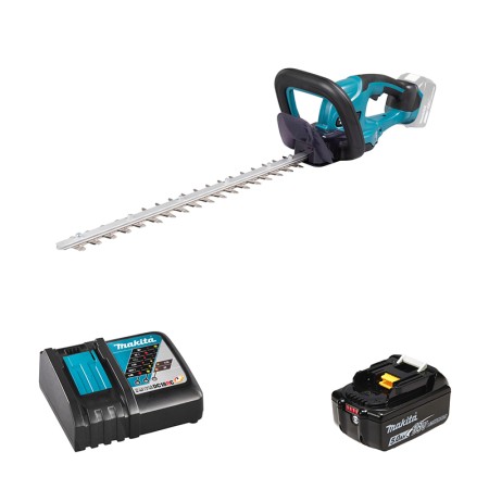 Taille-haie 18V 50cm DUH507Z + 1 batterie BL1850B 18V 5 Ah + 1 chargeur DC18RC MAKITA