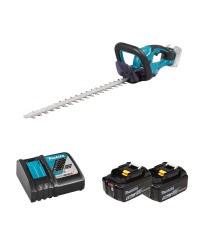 Taille-haie 18V 50cm DUH507Z + 2 batteries BL1850B 18V 5 Ah + 1 chargeur DC18RC MAKITA
