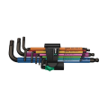 Lot de 9 clés mâles coudées 950/9 Hex-Plus Multicolour 1 SB WERA