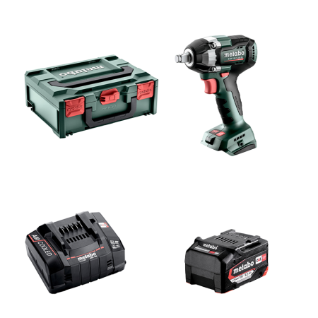 Boulonneuse 18V SSW 18 LT 300 BL + 1 batterie 18V 5,2 Ah + 1 chargeur ASC 145 METABO