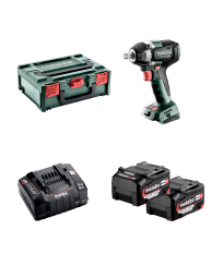 Boulonneuse 18V SSW 18 LT 300 BL + 2 batteries 18V 5,2 Ah + 1 chargeur ASC 145 METABO