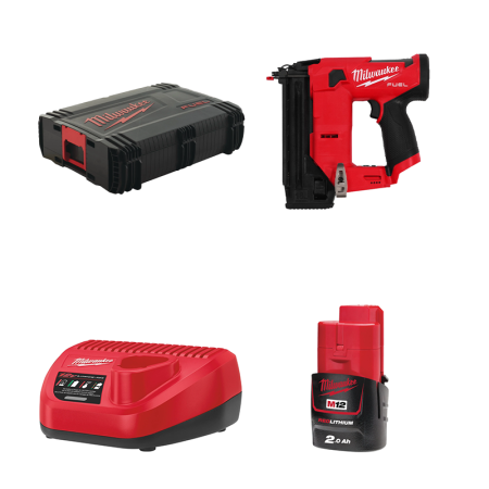 Cloueur de finition M12 FCN18GS + 1 batterie 12V 2 Ah + 1 chargeur C12C MILWAUKEE