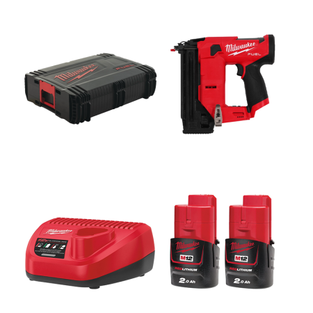 Cloueur de finition M12 FCN18GS + 2 batteries 12V 2 Ah + 1 chargeur C12C MILWAUKEE