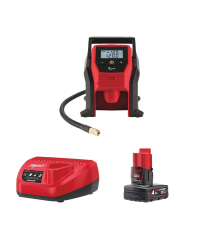 Compresseur / gonfleur 12V M12  BI-0 + 1 batterie 12V 4 Ah + 1 chargeur C12C MILWAUKEE