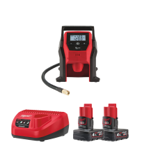 Compresseur / gonfleur 12V M12  BI-0 + 2 batteries 12V 4 Ah + 1 chargeur C12C MILWAUKEE