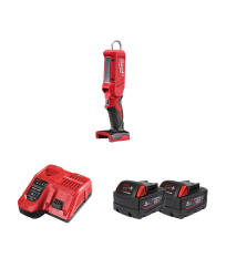 Baladeuse LED 18V M18 IL-0 + 2 batteries 18V 5 Ah + chargeur M12-18FC MILWAUKEE