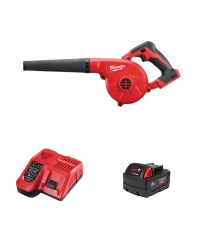 Souffleur 18V M18 BBL-0 + 1 batterie 18V 5 Ah + chargeur M12-18FC MILWAUKEE