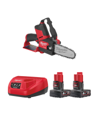 Tronçonneuse d'élagage 12V M12 FHS-0 + 2 batteries 12V 6 Ah + chargeur C12C MILWAUKEE