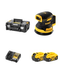 Ponceuse Ø125 mm 18V DCW210NT-XJ + 2 batteries 18V 5 Ah + chargeur DCB1104-QW DEWALT