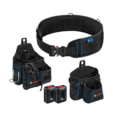 Combi-Kit L/XL Ceinture porte-outils 108 + 2 Sacoches GWT 2 et 4 + 2 Proclick Holders BOSCH