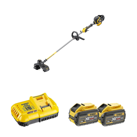 Débroussailleuse 54V DCM571N-XJ + 2 batteries 18/54V 9-3Ah + 1 chargeur DCB118-QW DEWALT