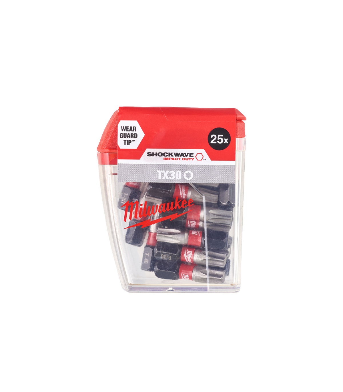 Lot de 25 embouts de vissage Shockwave TX30 x 25mm MILWAUKEE