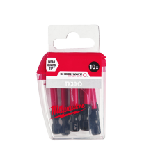 Lot de 10 embouts de vissage Shockwave TX30 x 50mm MILWAUKEE