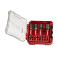 Coffret de 4 douilles magnétiques Shockwave Ø7-13 mm MILWAUKEE
