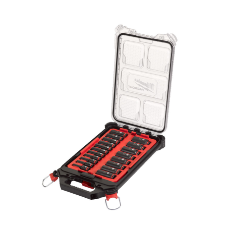 Coffret de 19 douilles 3/8" Shockwave Impact Duty MILWAUKEE