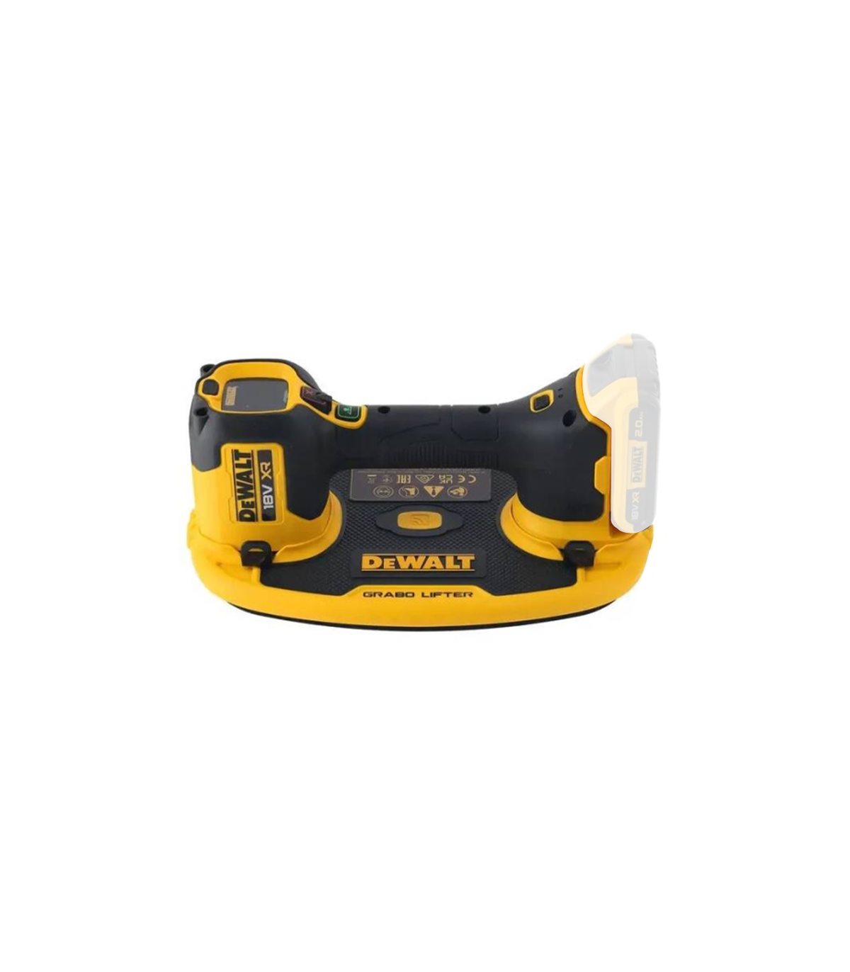 Ventouse à vide d'air 18V DCE590N-XJ + 2 batteries 18V 5 Ah + 1 Chargeur DCB1104-QW DEWALT