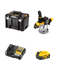 Défonceuse XR 18V DCW620NT-XJ + 1 batterie 18V 5 Ah + 1 Chargeur DCB1104-QW DEWALT