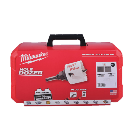 Coffret de 6 scies cloches bi-métal Ø40-127 mm MILWAUKEE