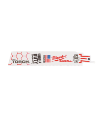 Lot de 25 lames scie sabre démolition 150mm 18 TPI MILWAUKEE