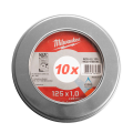 Lot de 10 disques à tronçonner Ø125 mm MILWAUKEE