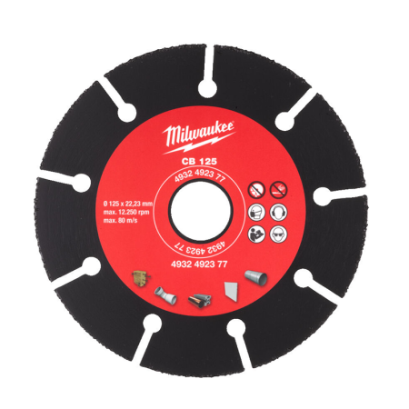 Disque carbure universel Ø125 mm MILWAUKEE