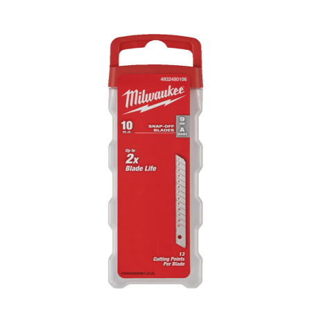 Lot de 10 lames de cutter carbure sécables 9mm MILWAUKEE