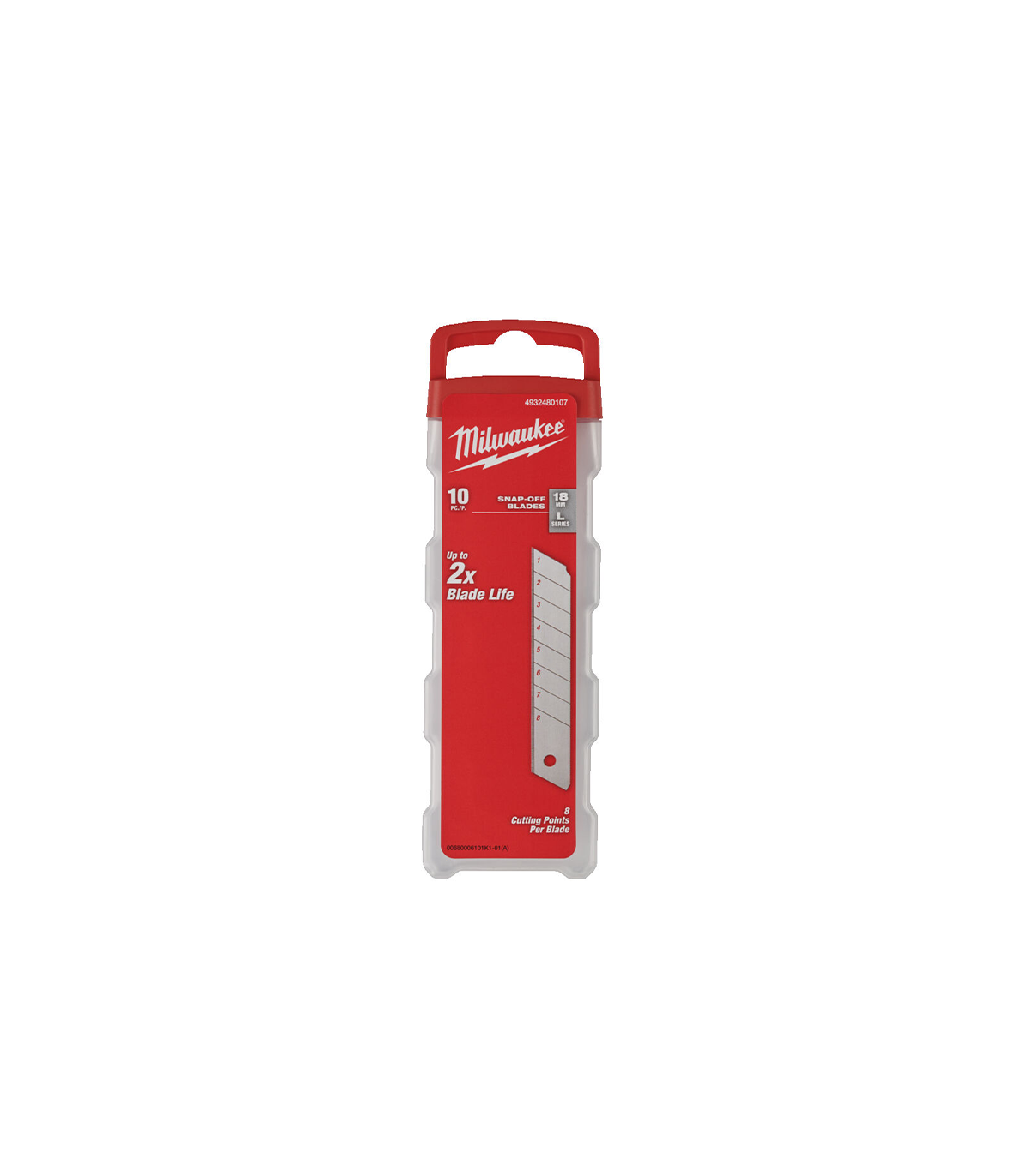 Lot de 10 lames de cutter carbure sécables 18mm MILWAUKEE