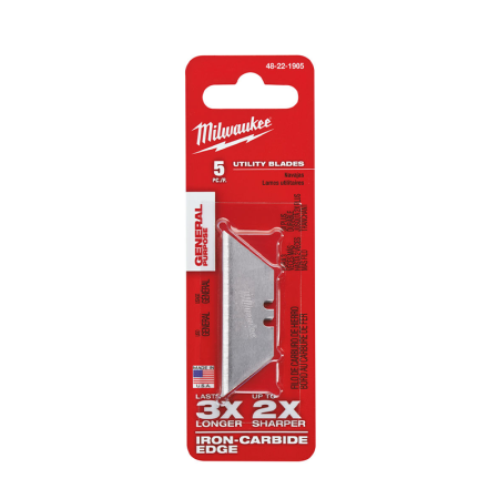 Lot de 5 lames pour cutter rétractable MILWAUKEE