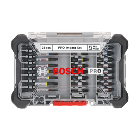 Coffret de 23 embouts de vissage Pro Impact + 1 porte-embouts BOSCH