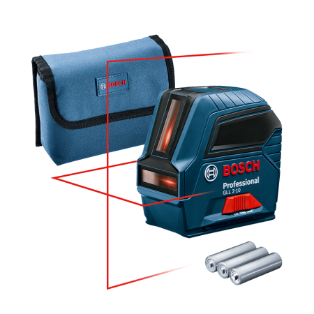 Laser lignes rouge Pile GLL 2-10 BOSCH